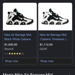 Nike air barrage mid "cabana"